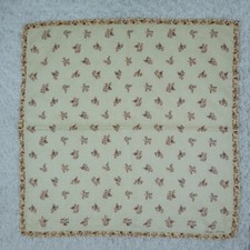 M810 RALPH LAUREN Yellow Flower Cotton Scarf Scarves Pocket Square 20" X 20"