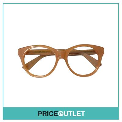 Brille ohne Gläser beigefarbenes Gestell UVP 325£