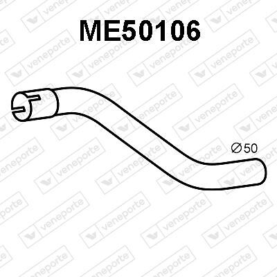 Tuyau d'échappement Mercedes T1 résistant à la rouille pour utilitaire 308D