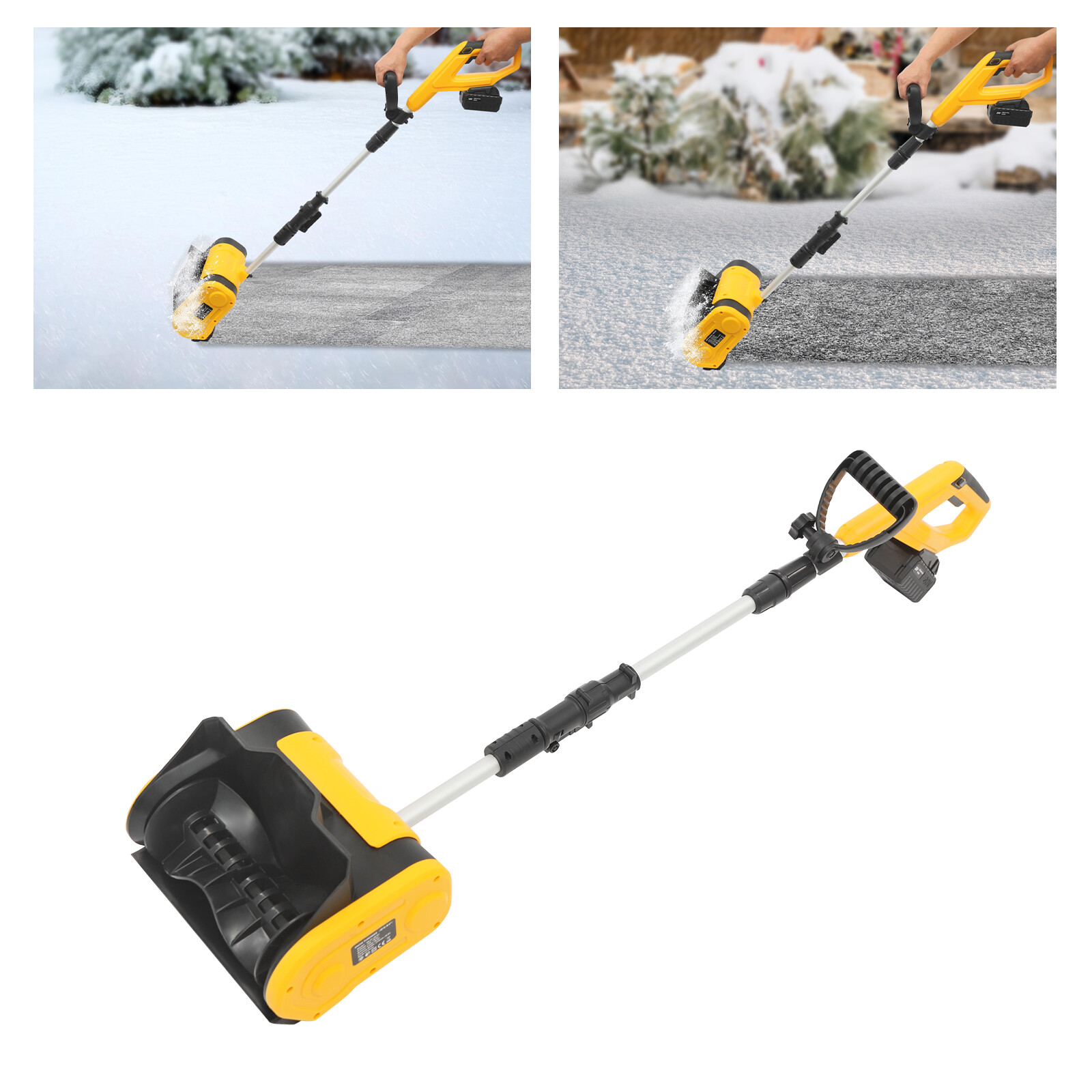 20V 1200W Battery-Powered Cordless Electric Snow Shovel for Easy Snow Removal