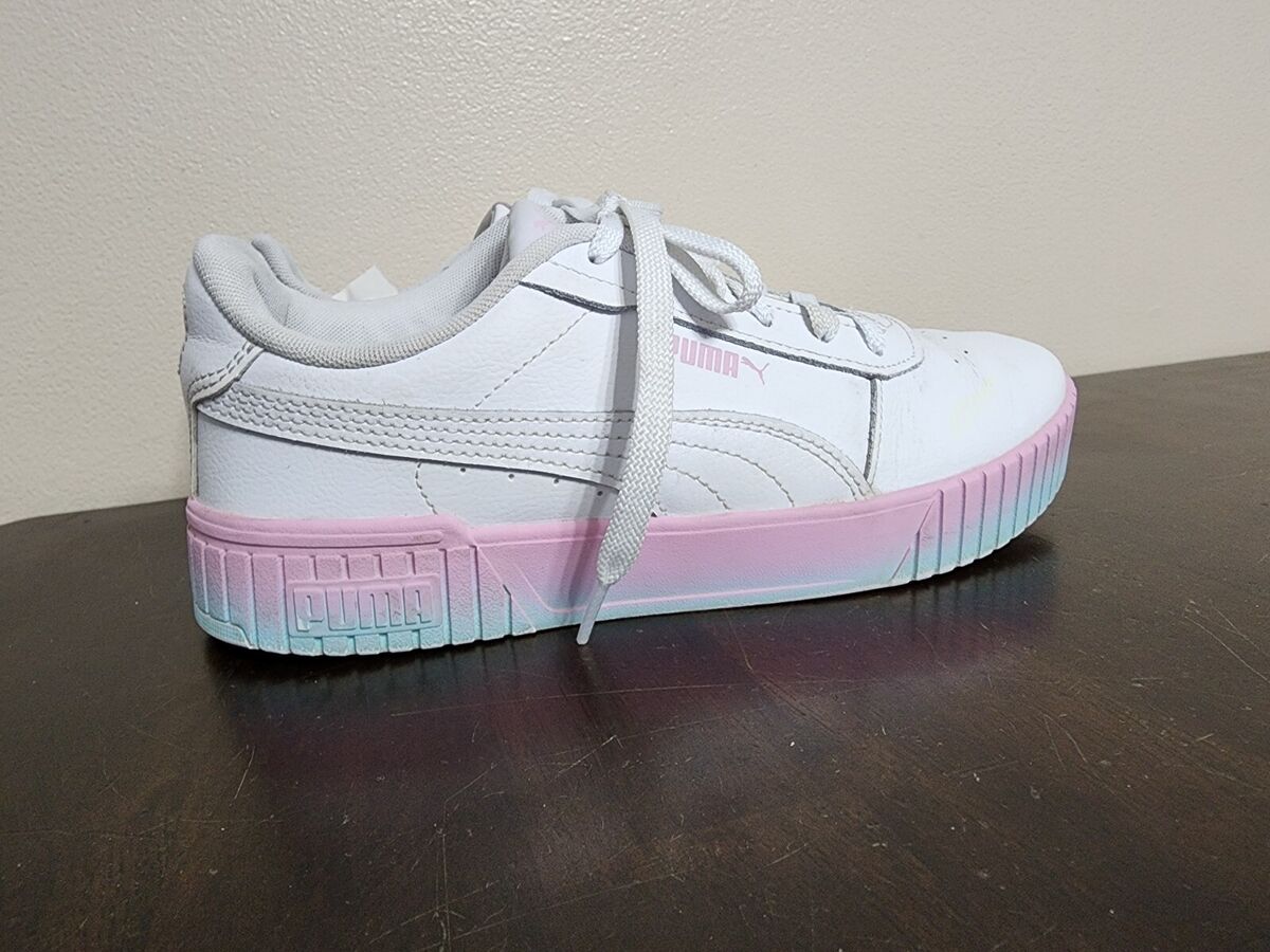 Puma Womens Carina 2.0 Gradient Sneaker Size 9 White Pink Puma Womens Carina 2.0 Gradient Sneaker Size 9 White Pink