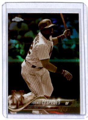2018 Topps Chrome Refractor Yoenis Cespedes New York Mets #119