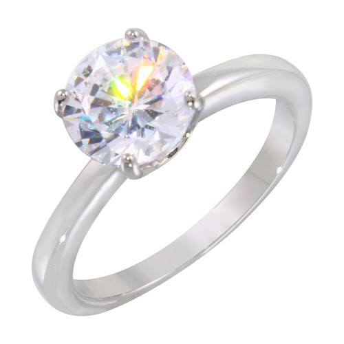 Achetez Bague de fiançailles Harebrained en Or Blanc 750 Zircone 2.15