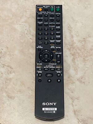 Authentic SONY RM-ADU007A REMOTE CONTROL for DAV-HDX285 DAV-HDX287WC DAV-HDX585