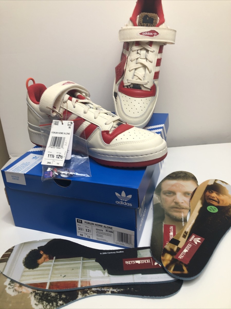 Adidas Forum Low “Home Alone” Red/White Sneakers GZ4378 • Mens USA