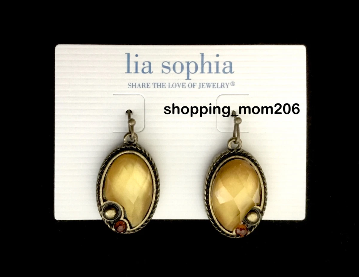 Orecchini Martellati Lia Sophia Dewy - A Goccia, In Tono Oro O Argento Nuovo Con Etichette Set 593377 Orecchini Martellati Lia Sophia Dewy - A Goccia, In Tono Oro O Argento Nuovo Con Etichette Set 593377