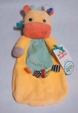 Taggies Giraffe Plush Rattle Baby Security Blanket Lovey New