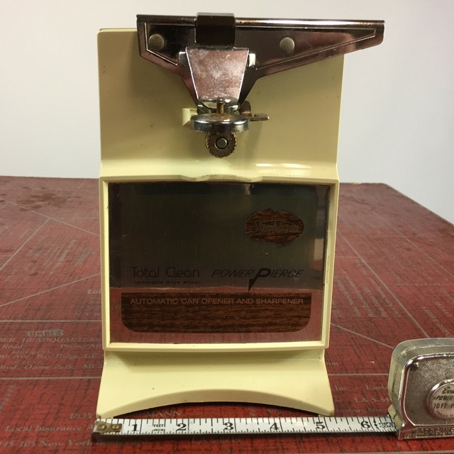 Vintage Sunbeam Automatic Electric Can Opener & Sharpener Atomic
