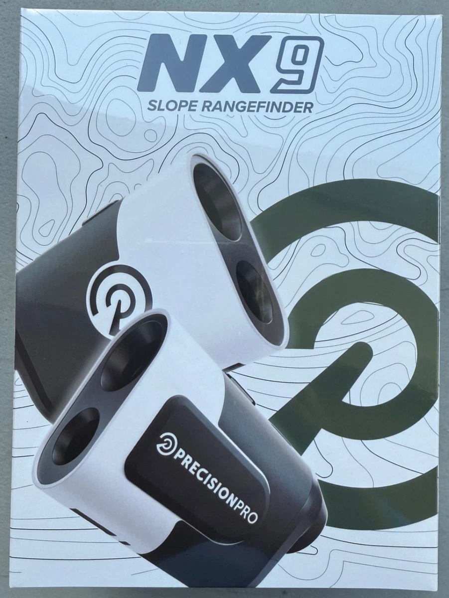 Precision Pro NX9 Slope Golf Rangefinder and Case WHITE EDITION