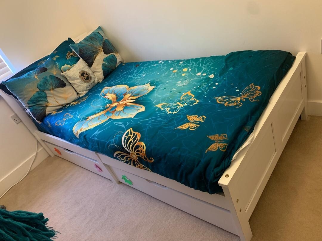 Harper & Bright Designs Wooden Solid Pine Storage Bed With Drawers Bed Frame 3ft Single,90 x 190 cm 19 Harper & Bright Designs Wooden Solid Pine Storage Bed With Drawers Bed Frame 3ft
