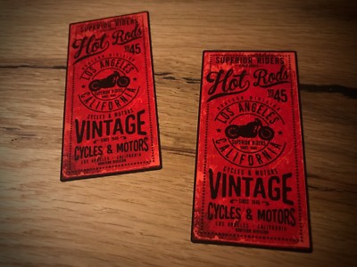 2x Hot Rod Aufkleber Vintage Motorcycle Motor USA Bobber Retro Oldtimer #015
