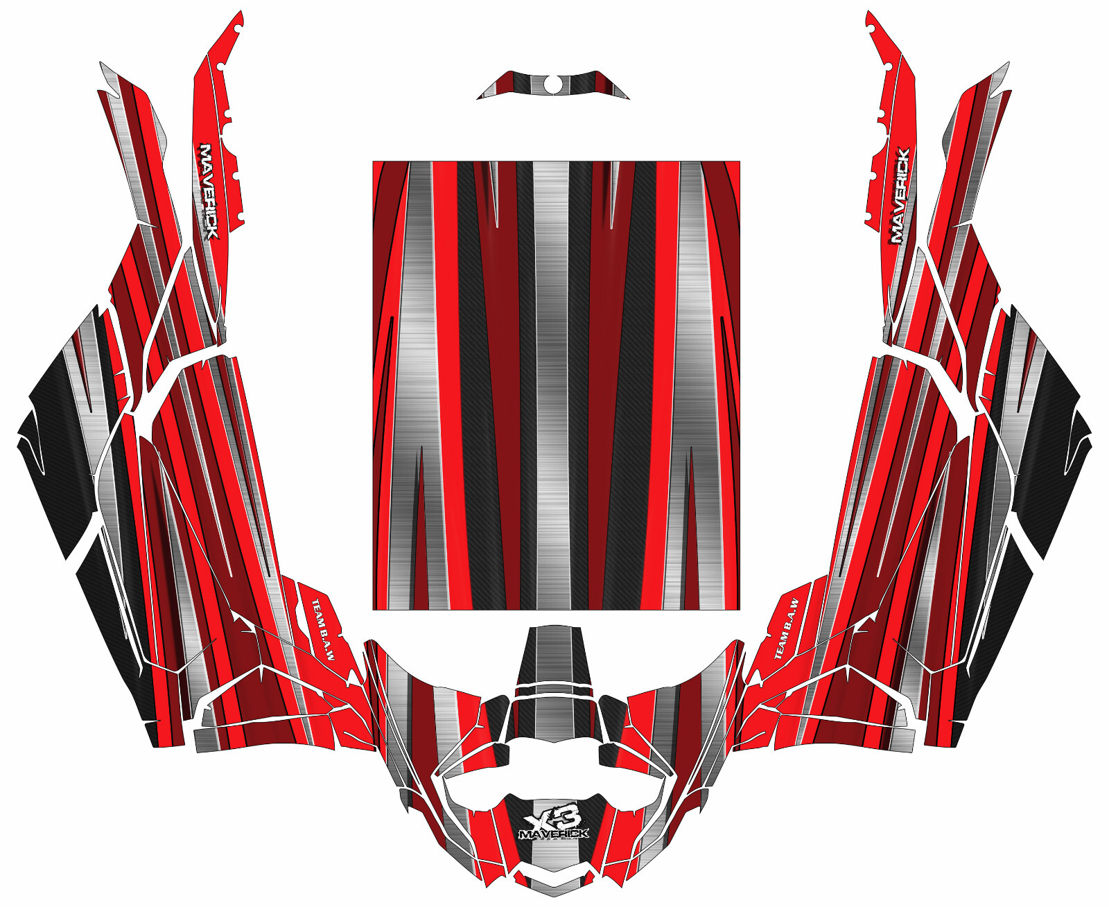 Can Am X3 Maverick Design Graphic Kit Wraps Decals Off Road Camo x Golden 2017+ KGFX graphics kit
