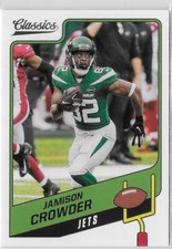 2021 Panini Classics JAMISON CROWDER BLUE BACK PARALLEL #73 JETS /75