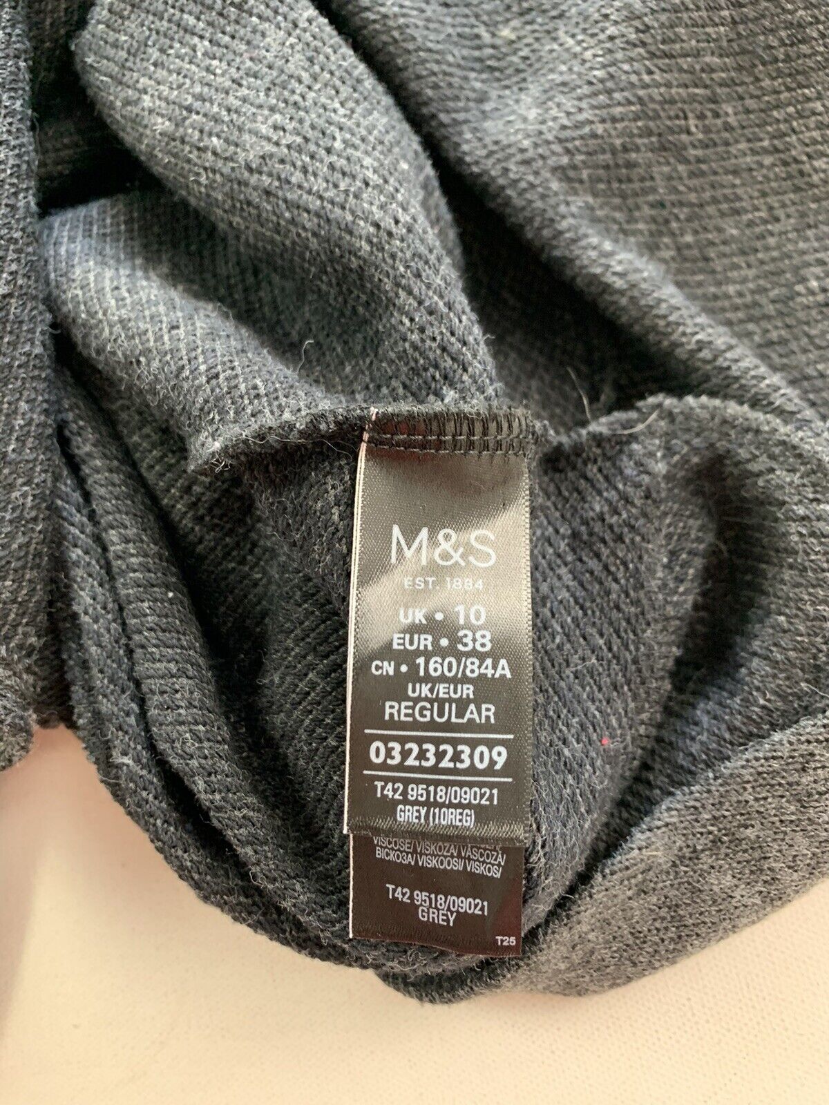 MARKS & SPENCER DRESS 10 REGULAR GREY Knit Tunic … - image 11