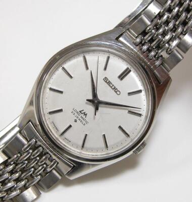 Seiko Lord Matic 5601-9000 Vintage 23 jewels White Silver