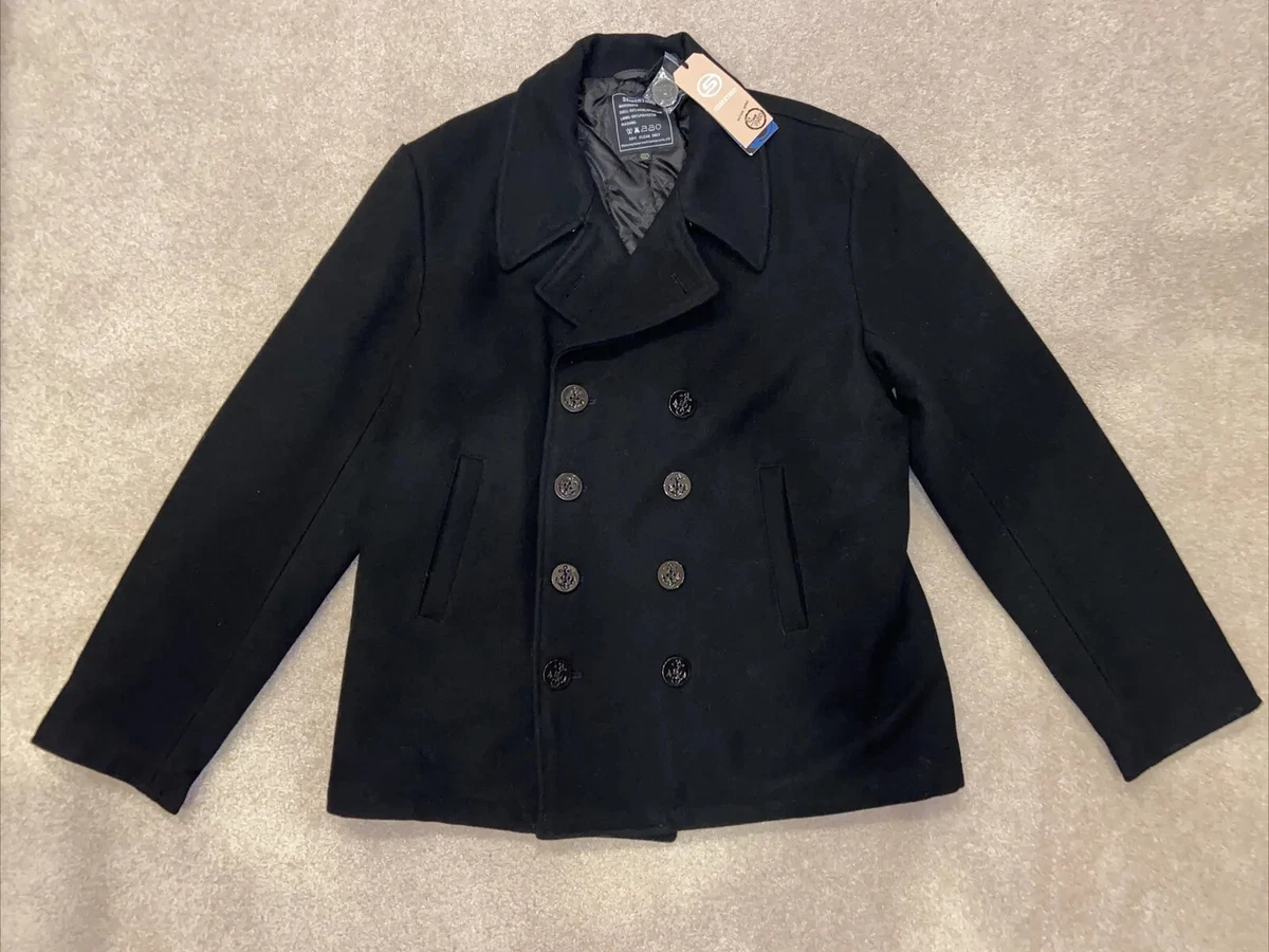Navy pea hotsell coat ebay
