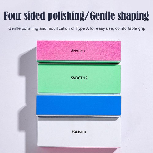 4In1 Nail Buffer Block Fine Grit Smooth Polish&Shine Remove Ridges Nail Fil~ - Picture 9 of 13