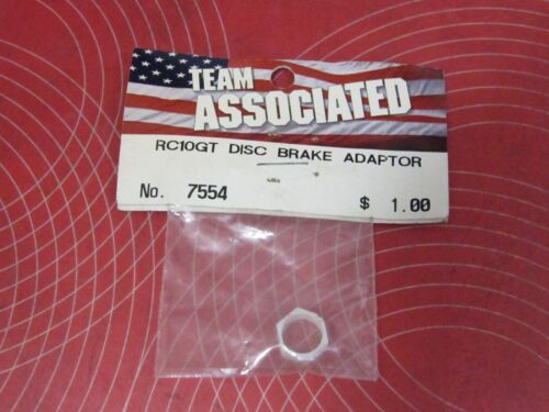 Vintage Team Associated 7554 Disc Brake Adapter Early White For RC10GT. #0165 - 第 1/1 張圖片