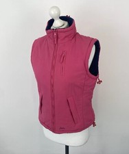 Joules Hannah Reversible Gilet Jacket Fleece Pink Navy Blue Size Xs Womens