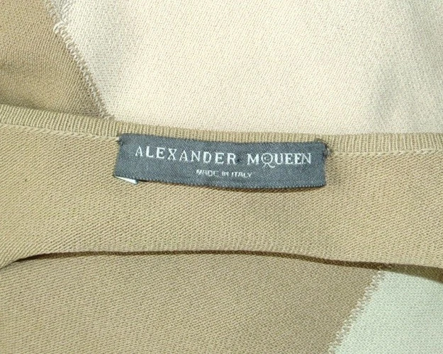 Abito in maglia ottica Alexander McQueen Resort 2009 look passerella 3 (taglia XS)