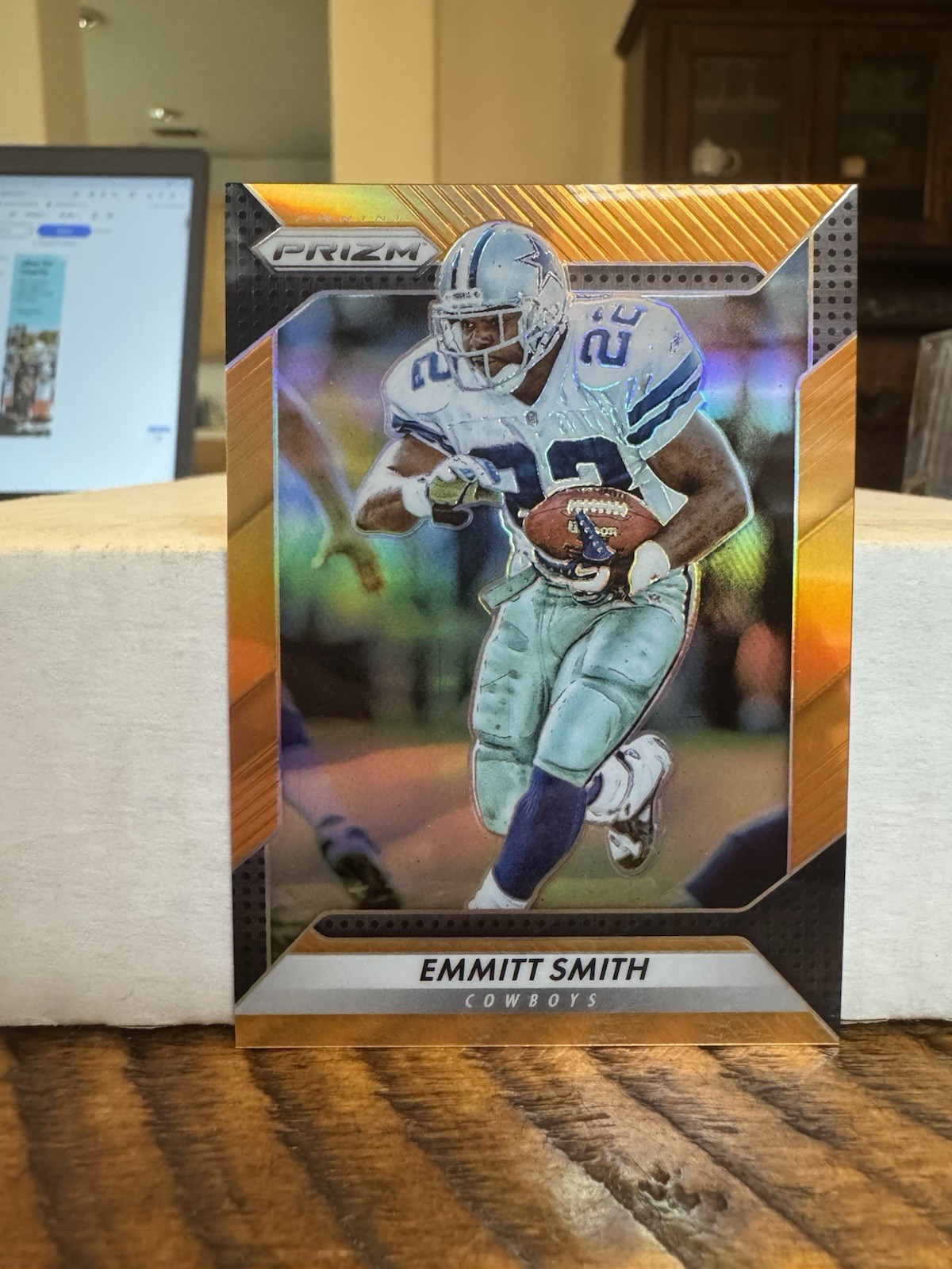 2016 Panini Prizm Orange #185 Emmitt Smith Dallas Cowboys HOF 144/299 $