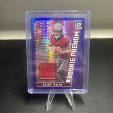 2024 Panini Donruss Optic Bucky Irving Rookie Phenom Patch Blue Hyper Prizm RC
