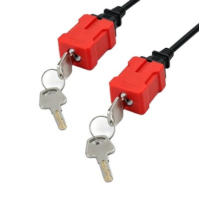 Plug Lock Electrical Cord Lockout Device for Cord, 2 Pack...
