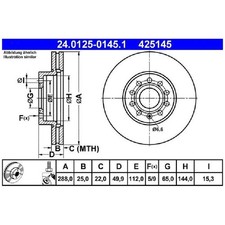 2x Bremsscheibe vorne für Ford Tourneo Transit SKN id44734