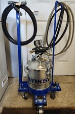 Binks 83c-221 Pressure Tank Capacity 2.8 Gallons. With Cart Hoses And Gun. Binks 83c-221 Pressure Tank Capacity 2.8 Gallons. With Cart Hoses And Gun.