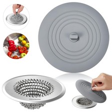 Kitchen Sink Drain Strainer Sink Stopper, Revolutionary Stainless Steel Dra...