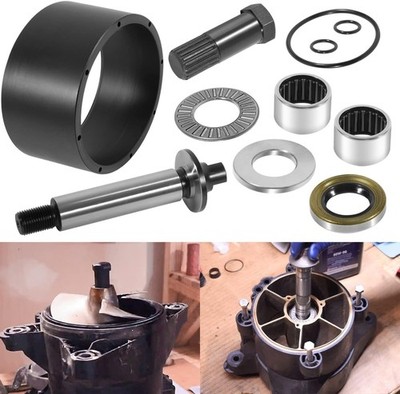 For SeaDoo 1994-2002 Jet Pump Rebuild Set Wear Ring Impeller Shaft Seal Oil Tool