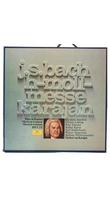 Bach h-Moll Messe BWV 232 Karajan Vinyl 3LP Box Deutsche Grammophon