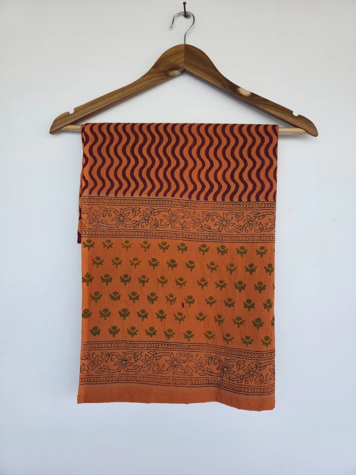 Pareo envolvente de playa, pareo de algodón estampado a mano, bufanda larga, pareo grande, Foto 3 de 4