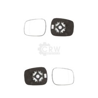 Spiegelglas Mit Haltefuss Set FüR Nissan Kubistar (X76) Konvex AußEnspiegel
