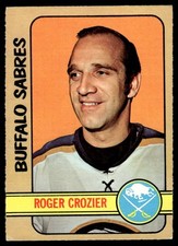 1972-73 O-Pee-Chee Roger Crozier Buffalo Sabres #50