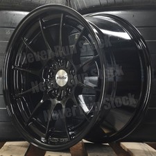 Whistler Sk12 18x8.5 18x9.5 Staggered 5x114.3 Gloss Black 12 Spokes 4 Wheels Set