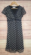 SURIANJUNI size M black & white spot maternity dress