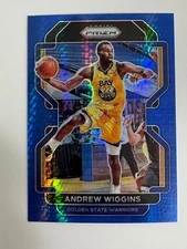 2021-22 Panini Prizm Blue Hyper Prizm Andrew Wiggins #155  SSP