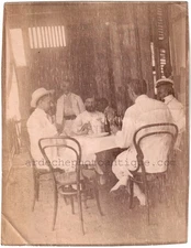 Haiti.Port au Prince."Hôtel Bellevue". Original photo Citrate 8.9x10.9cm.Ci.1904