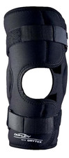 DonJoy Deluxe Hinged Knee Brace Drytex Sleeve Open Popliteal Small w/ Med Logo