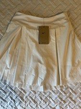 Nike Dri-FIT 17" Pleated Golf Skirt Skort Womens XS White DD0350-100