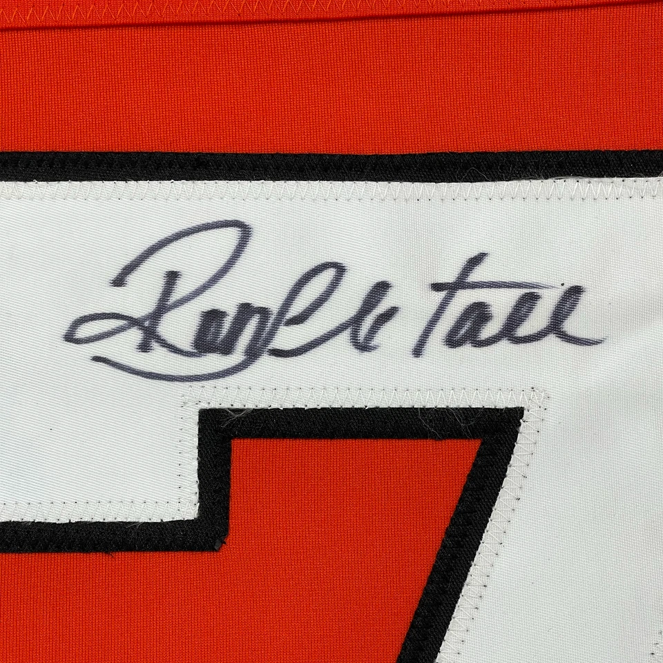 FRAMED Autographed/Signed RON HEXTALL 33x42 Philadelphia Orange Jersey JSA COA - Image 2 of 2