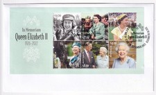 FDC: AUSTRALIAN 2023 IN MEMORIAM QUEEN ELIZABETH II M/S (1926-2022) #M3179