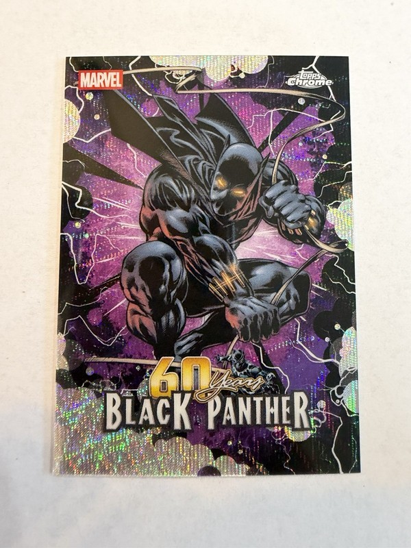 2026 Topps Chrome Marvel BLACK PANTHER 60 Years Wave Refractor #BP-03