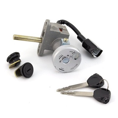 Schlosssatz komplett für ZN125T-34 Zündschlüsselschalter Roller schwarz robust FASS