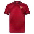 Arsenal FC Official Soccer Gift Mens Yarn Dye Marl Striped Polo Shirt