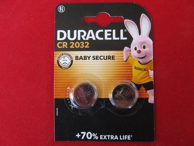 2 x CR2032 CR 2032 Lithium 3,0V DURACELL Batterie Doppelblister MHD 2035
