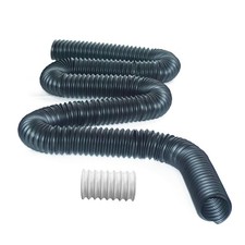 8 Ft Pipe with Connector, 2" Diameter for Drainage or Flexible Pipe Extension