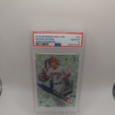 2018 Bowman High Tek SHOHEI OHTANI #'d 21/99 PSA 10 
