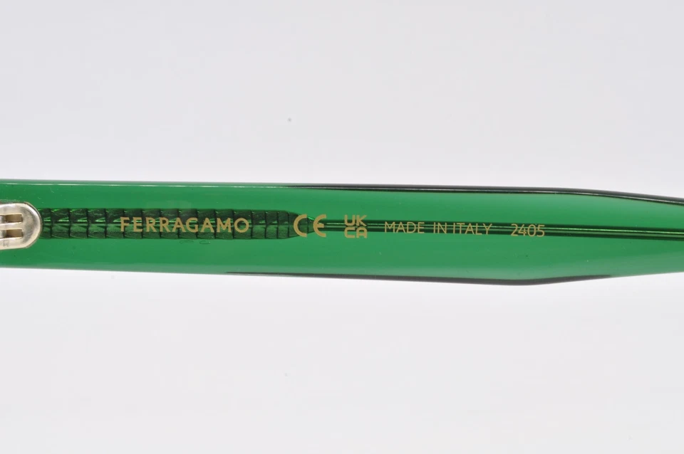 Salvatore Ferragamo Eyeglasses SF2989E 317 Transparent Green, Size 51-18-145 - Image 3 of 4